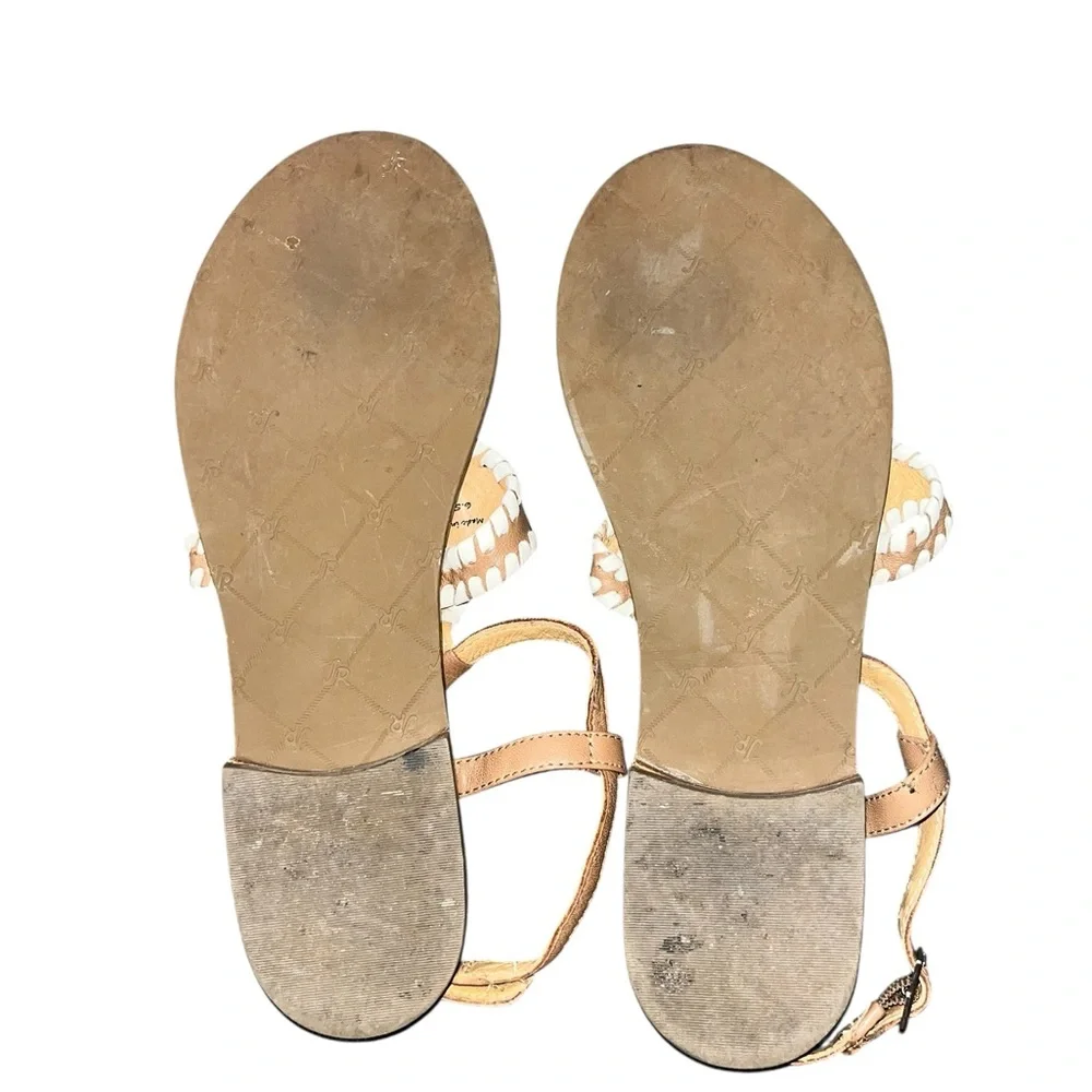 Jack Rogers women’s Maci Brown and White Sandals size 6.5 - Picture 7 of 7